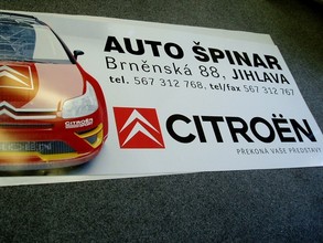 Auto Špinar | PVC Banner - Citroën