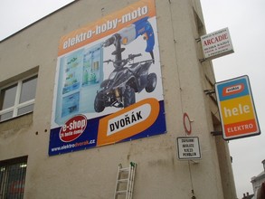 Elektro Dvořák | Reklamní banner a světelná reklama